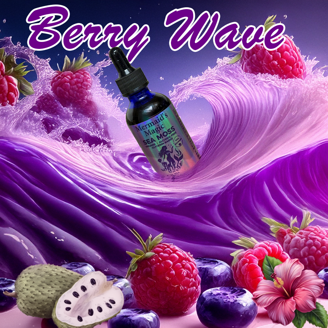 Berry Wave Tincture Sea moss + Soursop | Sea Moss Gel | Mermaid's