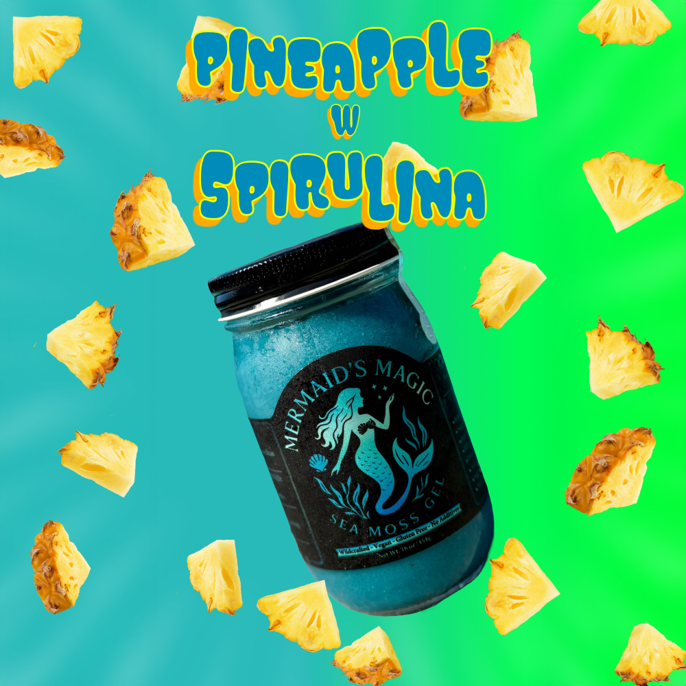 Pineapple with Blue Spirulina