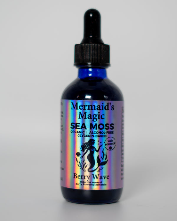 Berry Wave Sea Moss + Soursop Tincture with Hibiscus
